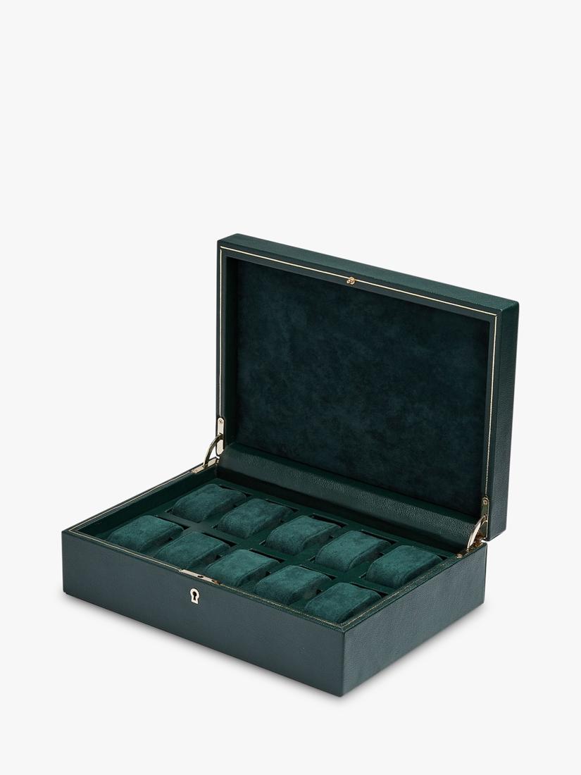WOLF British Racing Vegan Leather 10 Piece Watch Box, UK version