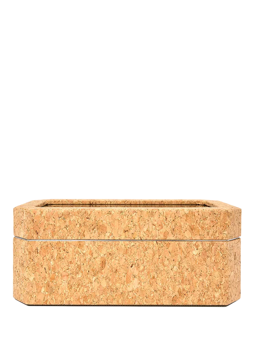 WOLF Cortica cork watch box natural - British product