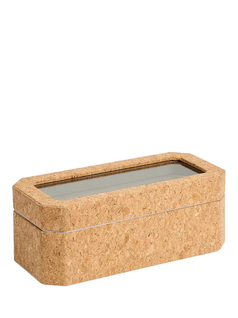 WOLF Cortica cork watch box natural - British product