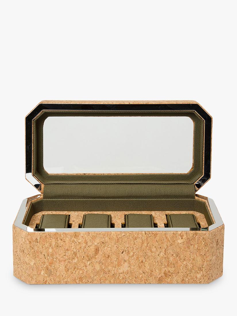 WOLF Cortica cork watch box natural - British product