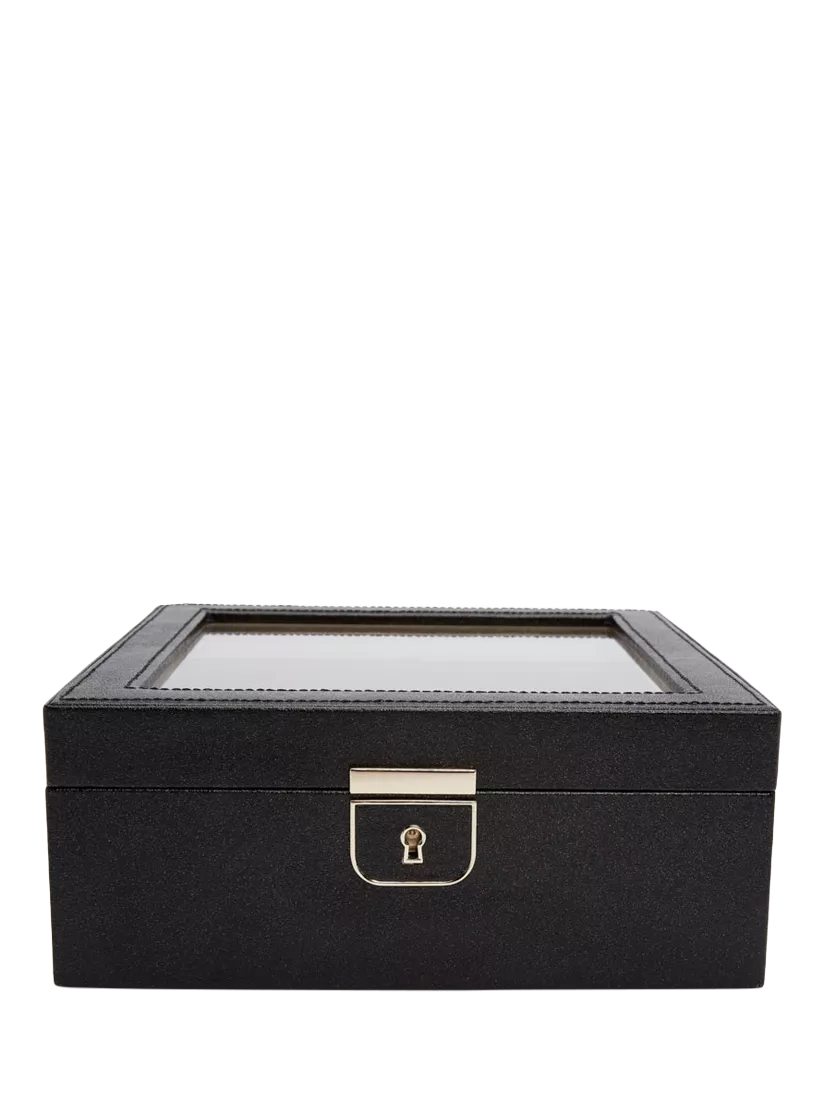 WOLF Palermo leather 6 piece watch box (British brand)
