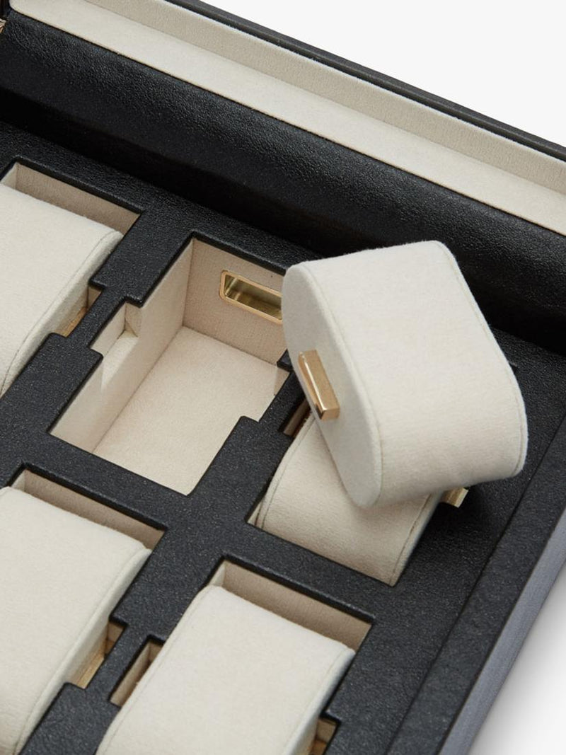 WOLF Palermo leather 6 piece watch box (British brand)
