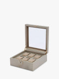 WOLF Palermo 6 piece leather watch box - British product