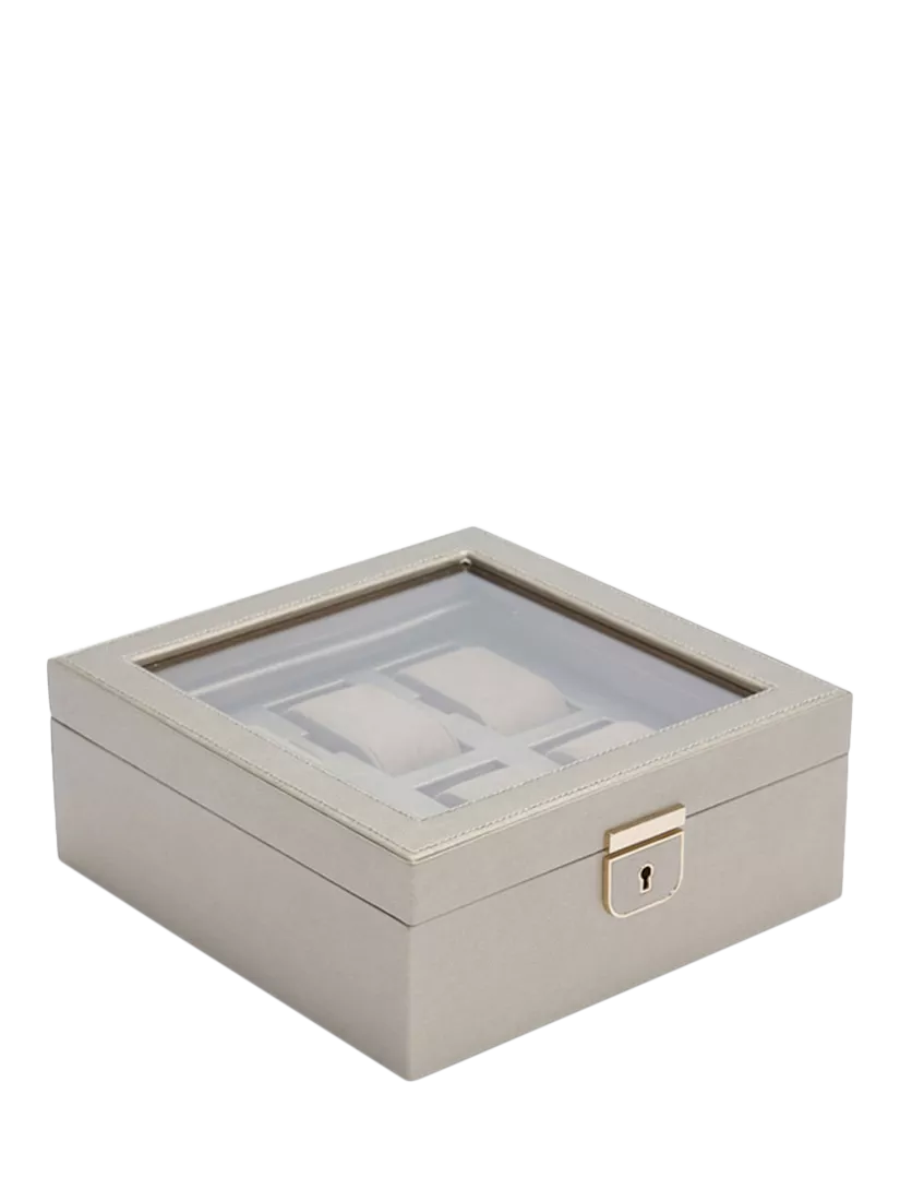 WOLF Palermo 6 piece leather watch box - British product