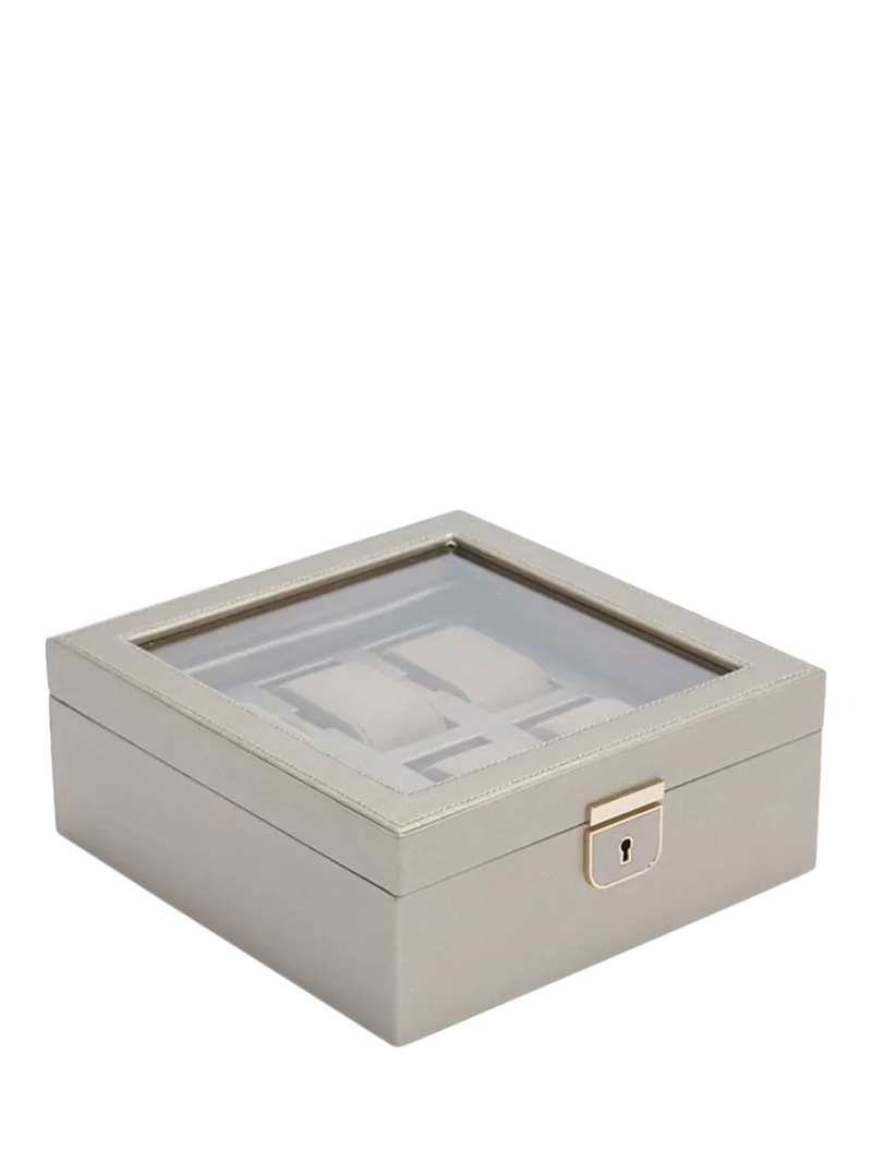 WOLF Palermo 6 piece leather watch box - British product