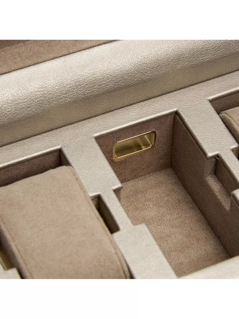 WOLF Palermo 6 piece leather watch box - British product
