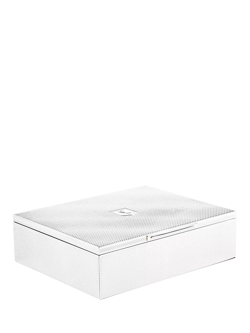 WOLF silver-plated watch and jewellery box, UK version