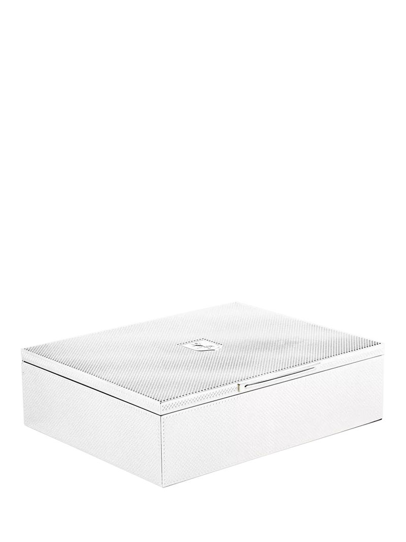 WOLF silver-plated watch and jewellery box, UK version