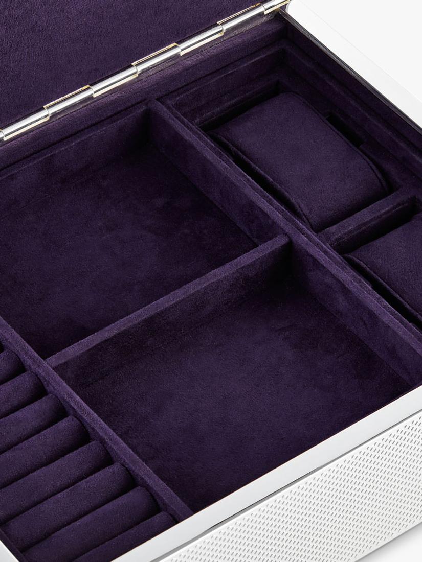 WOLF silver-plated watch and jewellery box, UK version