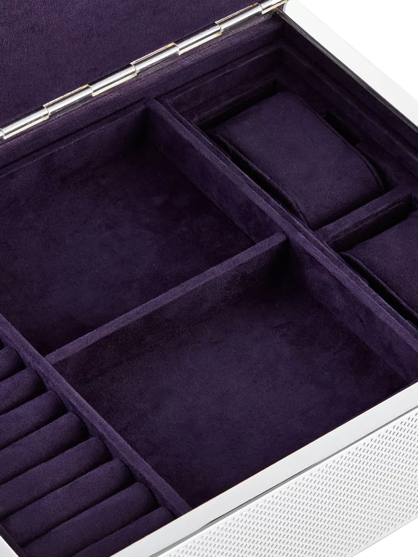 WOLF silver-plated watch and jewellery box, UK version