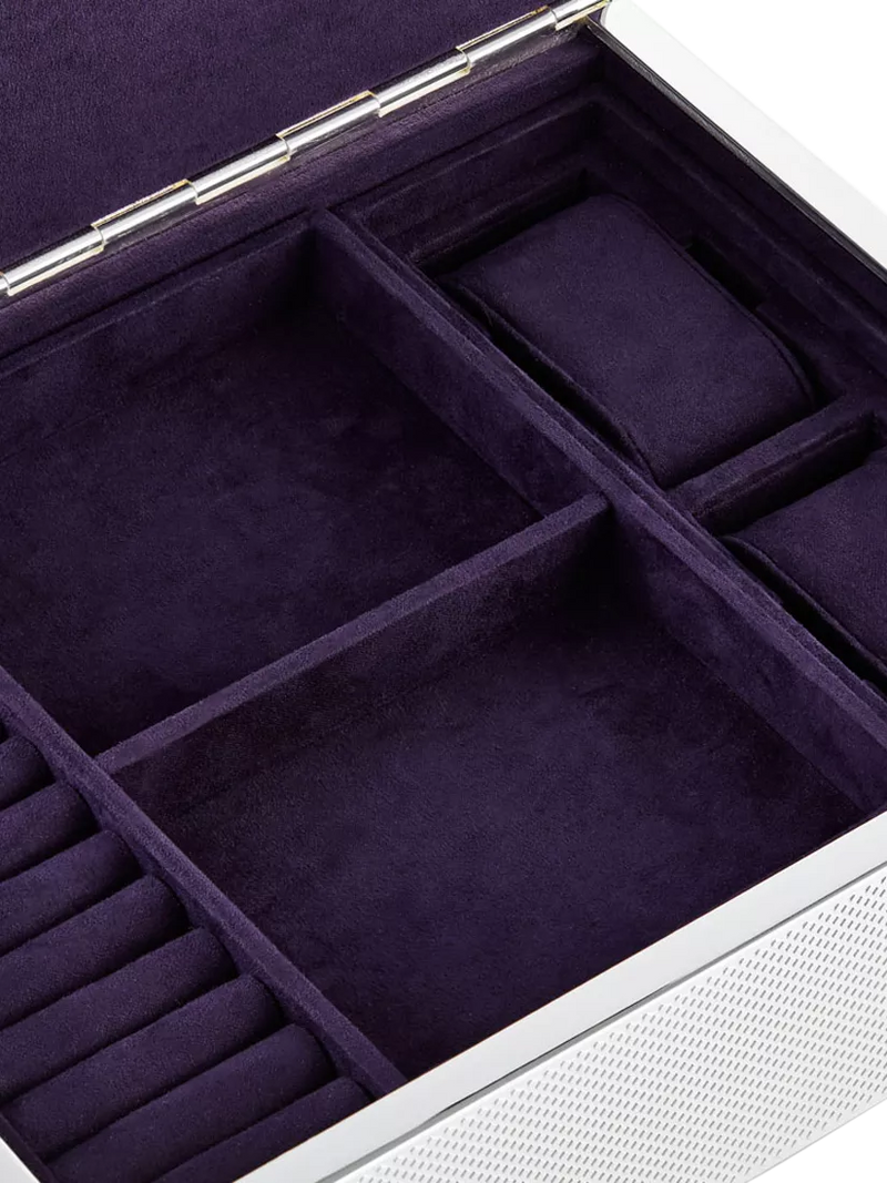 WOLF silver-plated watch and jewellery box, UK version