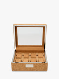 WOLF cork watch box 8 compartments natural cork (British brand)