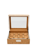WOLF cork watch box 8 compartments natural cork (British brand)