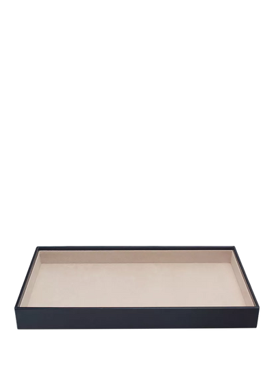 John Lewis WOLF Vault Vegan Leather 1.5 Deep Jewellery and Accessories Tray- Buy online at McGrocer
