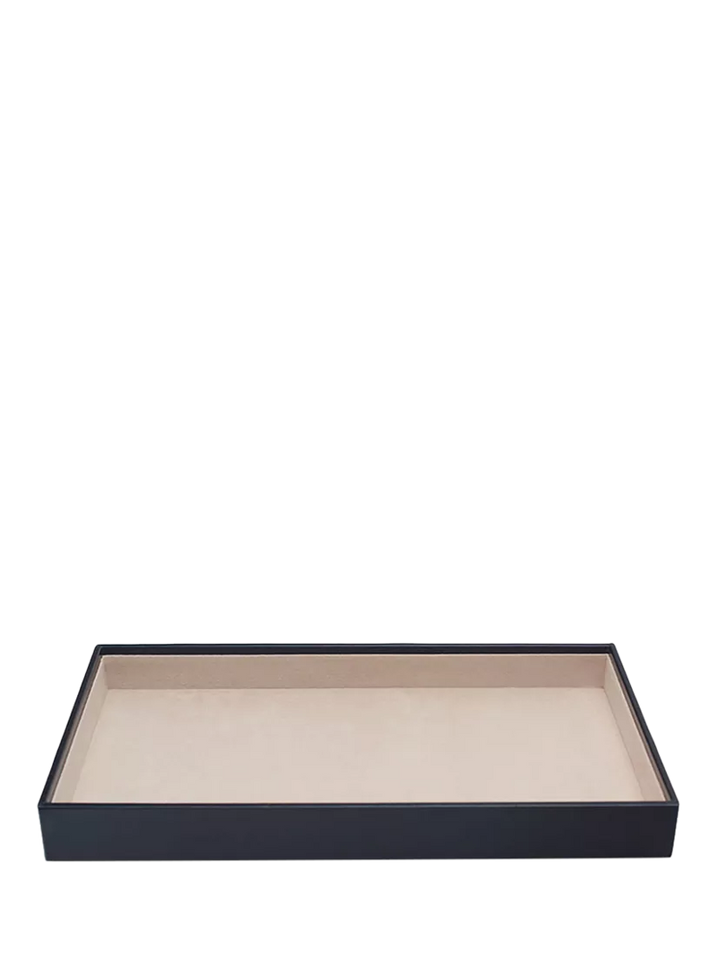 WOLF Vault vegan leather jewellery tray 1.5 inch, imported from the UK