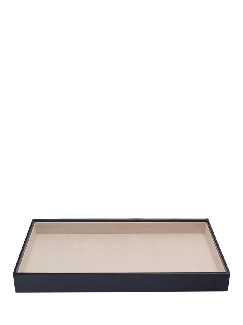 WOLF Vault vegan leather jewellery tray 1.5 inch, imported from the UK