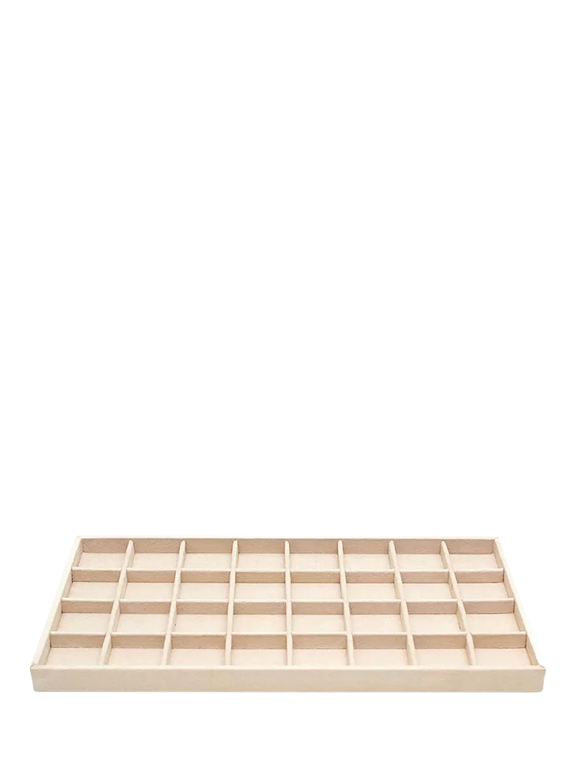 WOLF Vault earring tray insert beige, imported from the UK