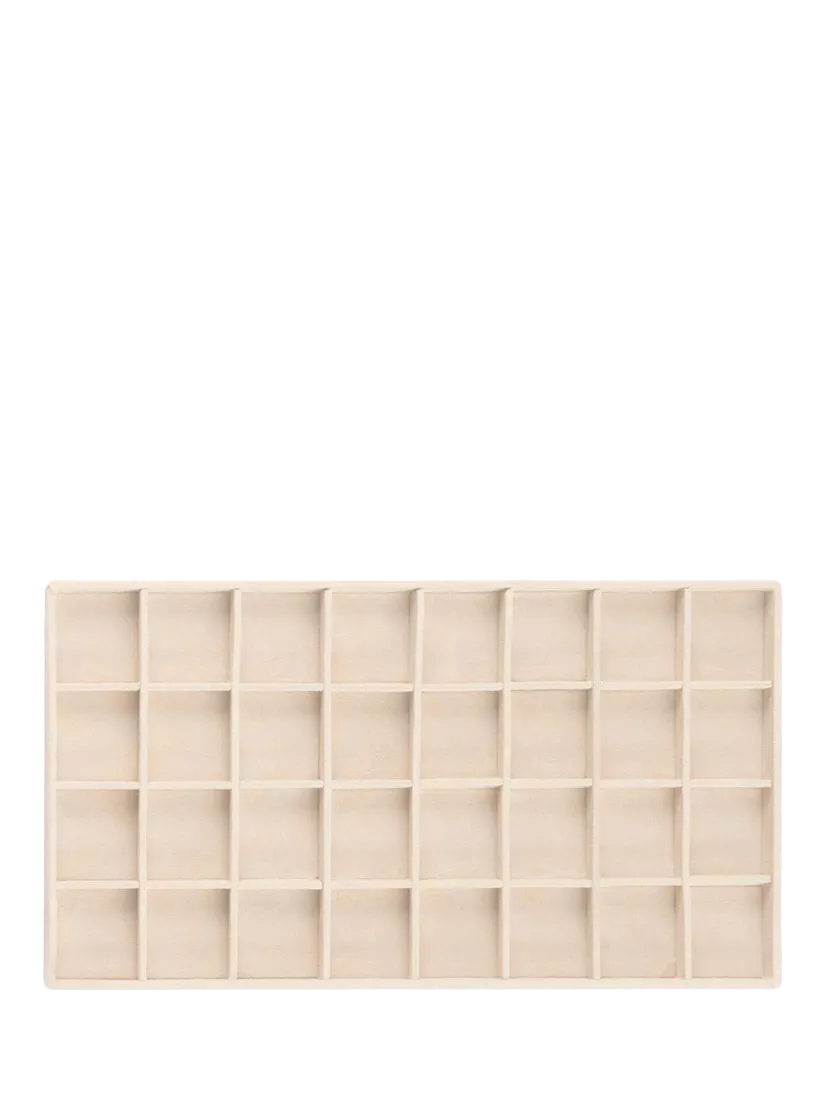 WOLF Vault earring tray insert beige, imported from the UK