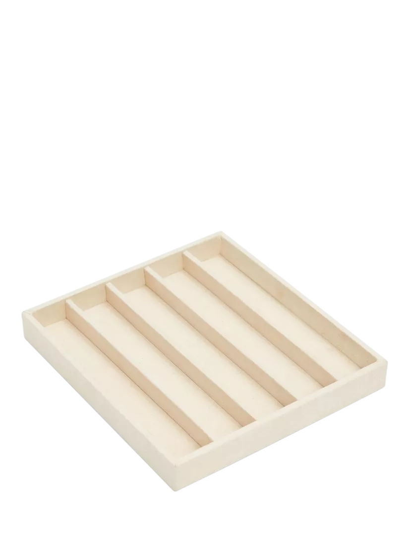 WOLF vault necklace half tray insert beige, imported from the UK