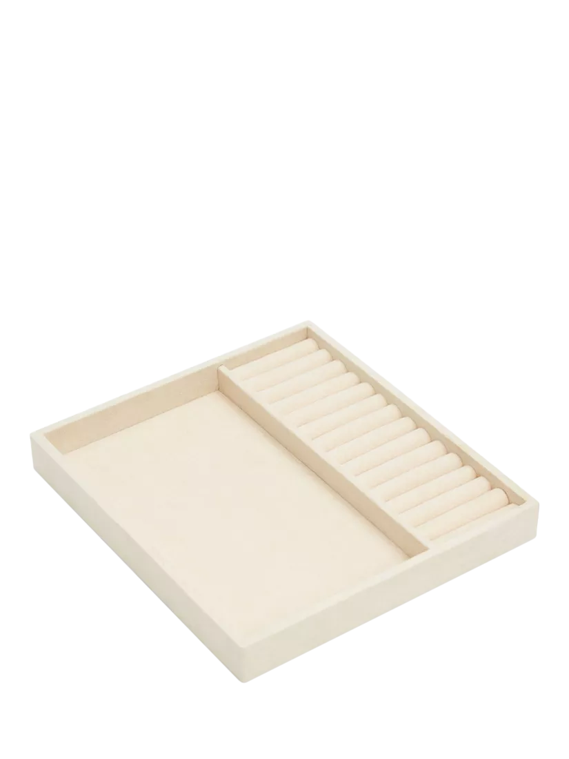 WOLF beige vault insert with ring rolls and compartment - British product