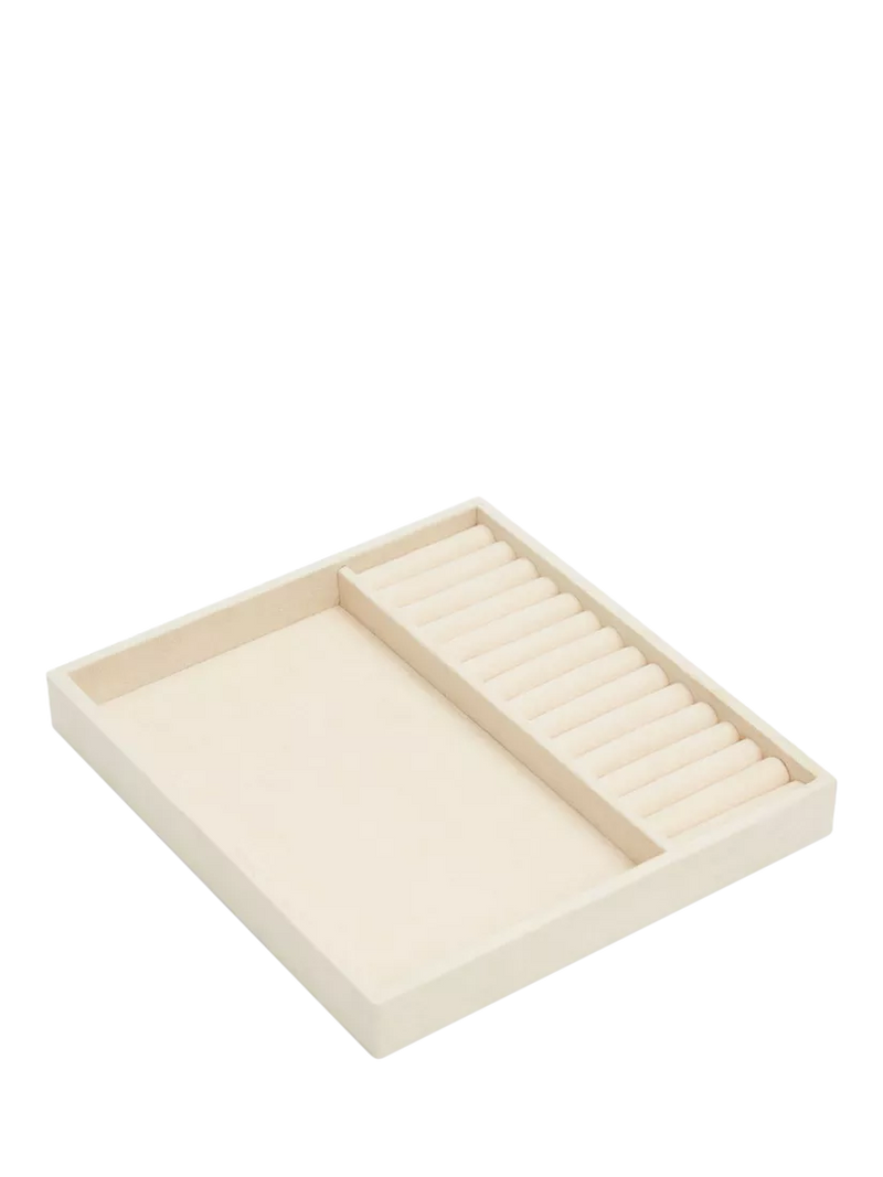 WOLF beige vault insert with ring rolls and compartment - British product