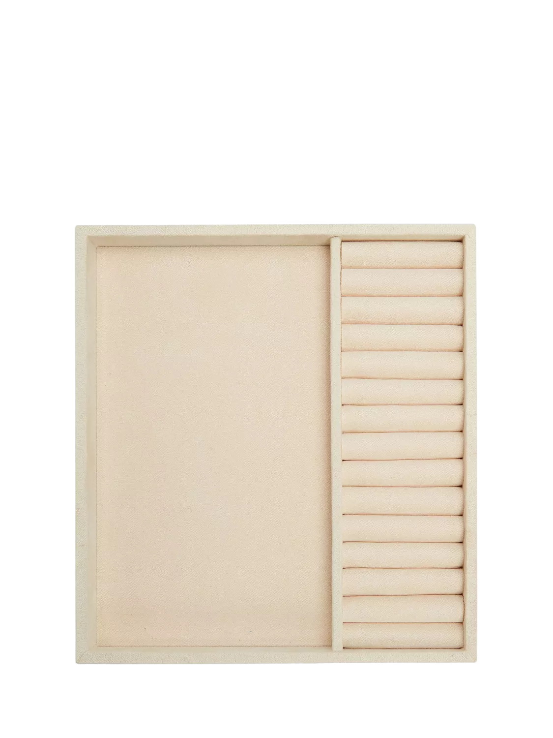 WOLF beige vault insert with ring rolls and compartment - British product