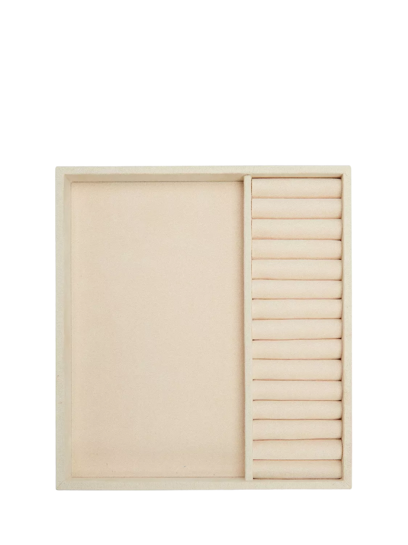 WOLF beige vault insert with ring rolls and compartment - British product