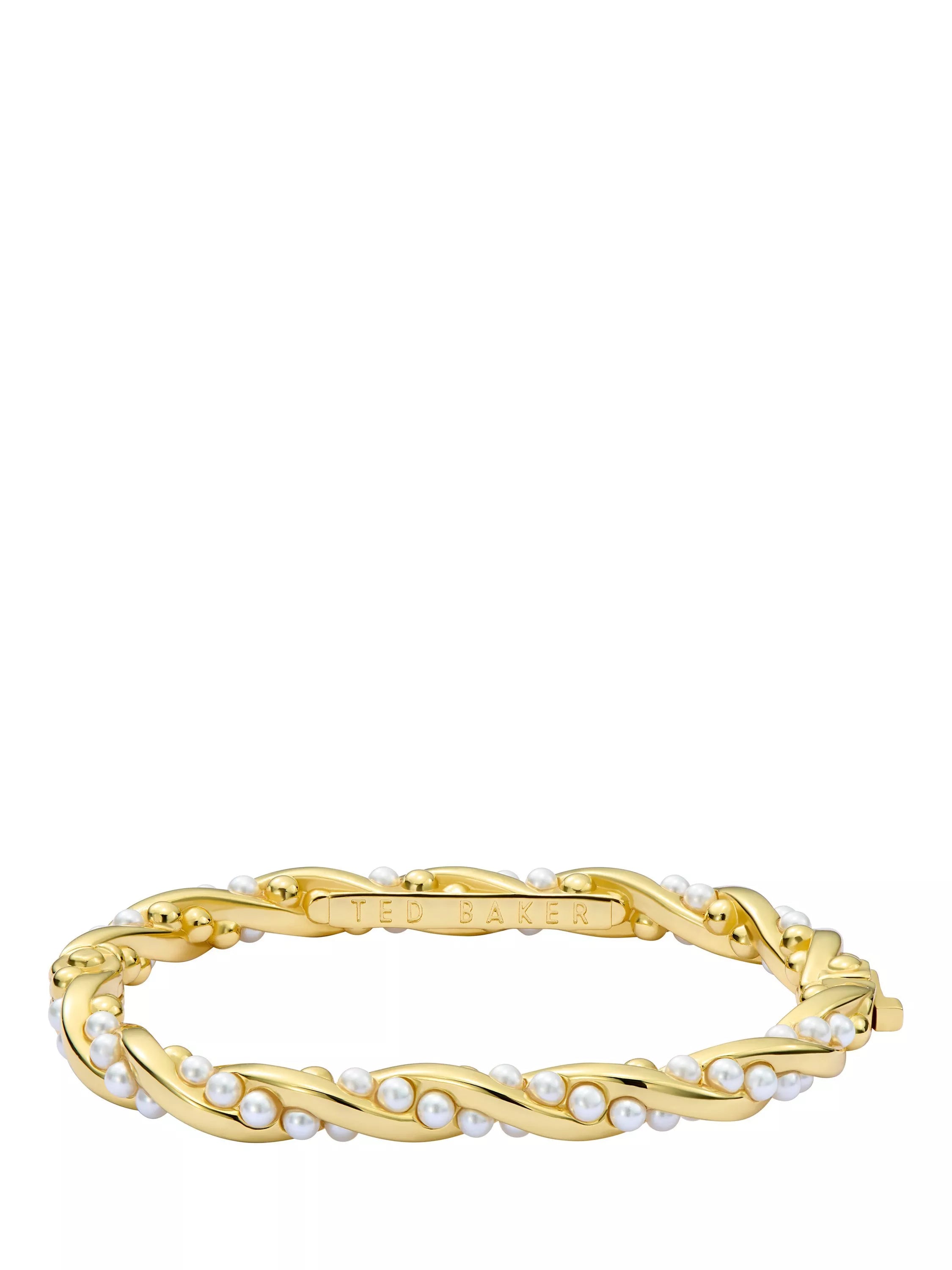 Ted Baker Tilaa Twisted Pearl Cuff bracelet, gold tone - British product