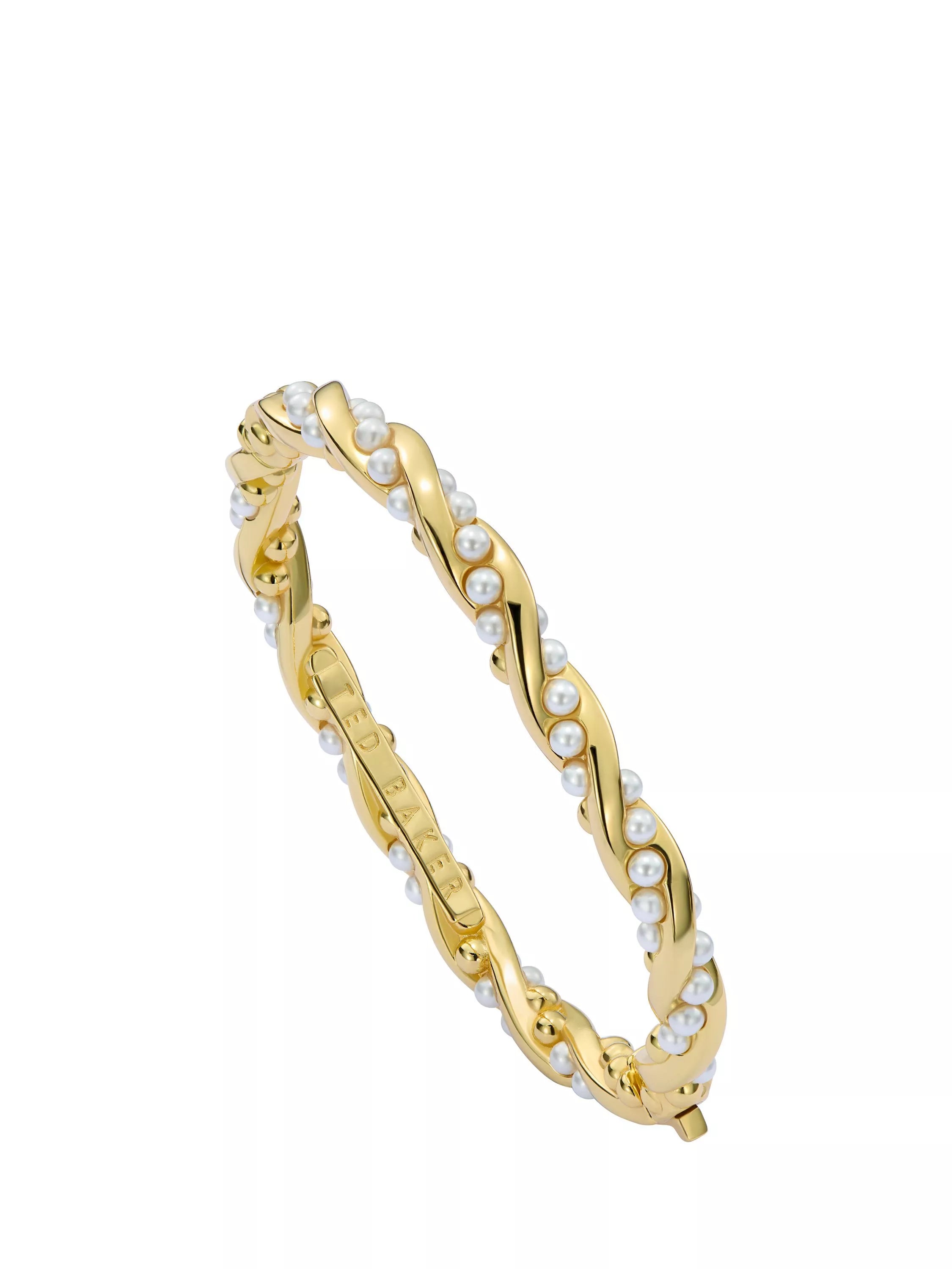 Ted Baker Tilaa Twisted Pearl Cuff bracelet, gold tone - British product