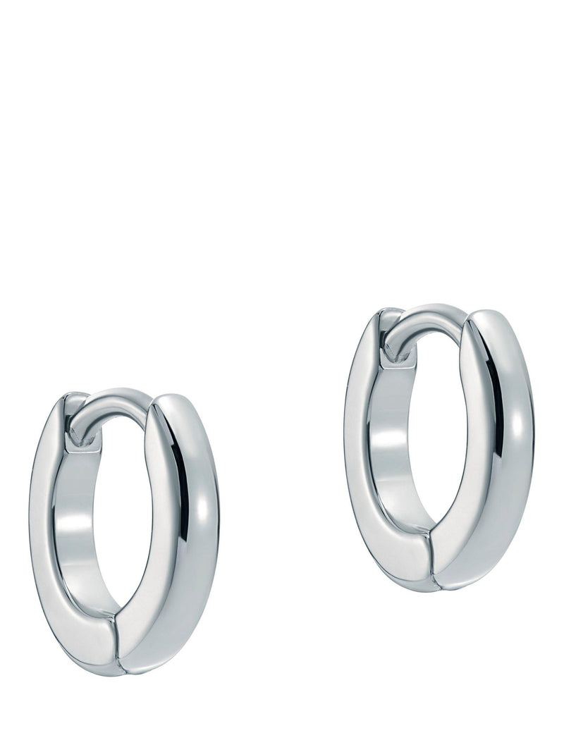 Ted Baker Crisete Logo Hoop Earrings silver tone - British product