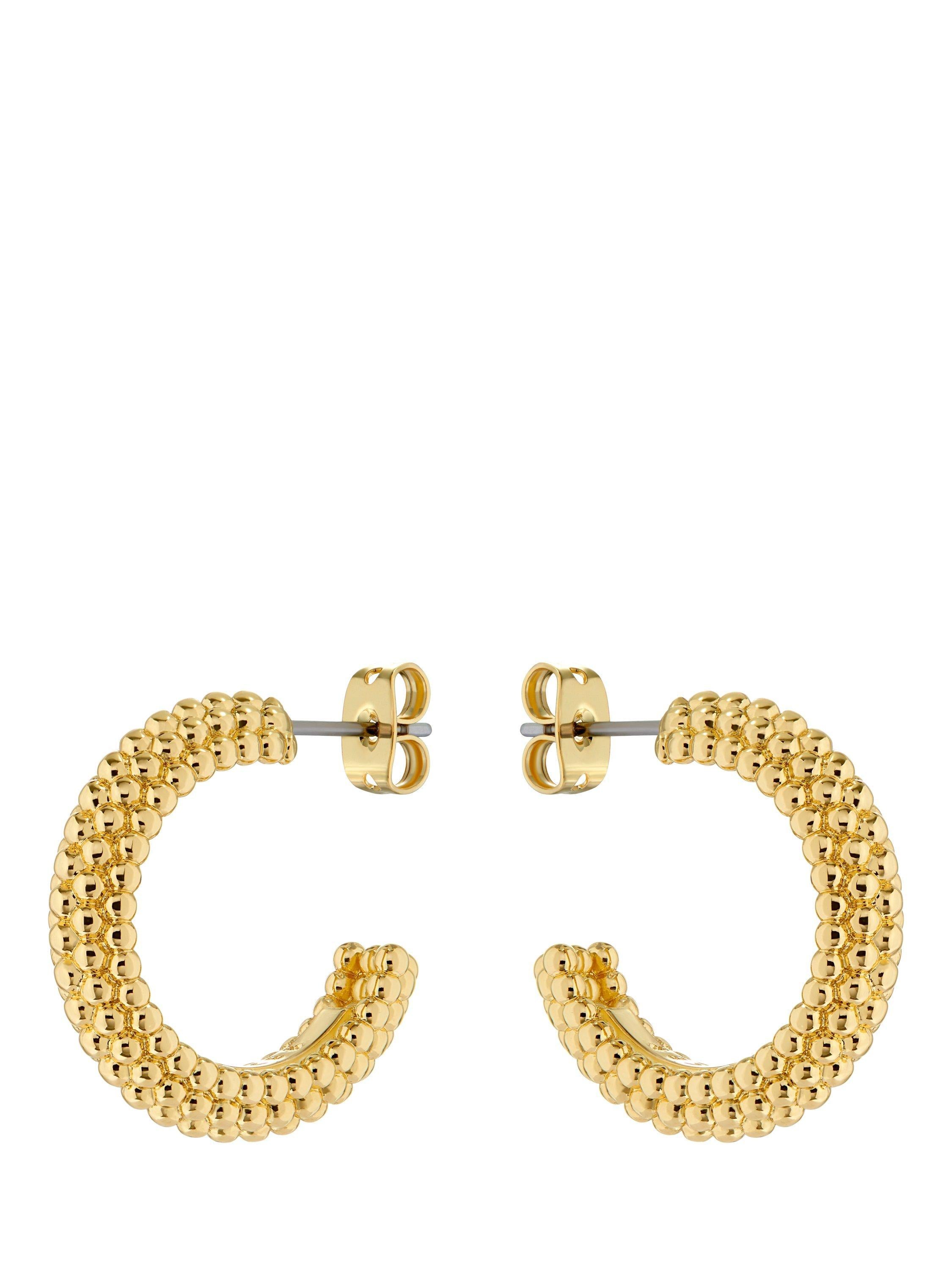 Ted Baker Dotetta Hoop Earrings gold tone (British brand)