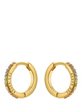 Ted Baker Heplie crystal hoop earrings gold tone, UK version