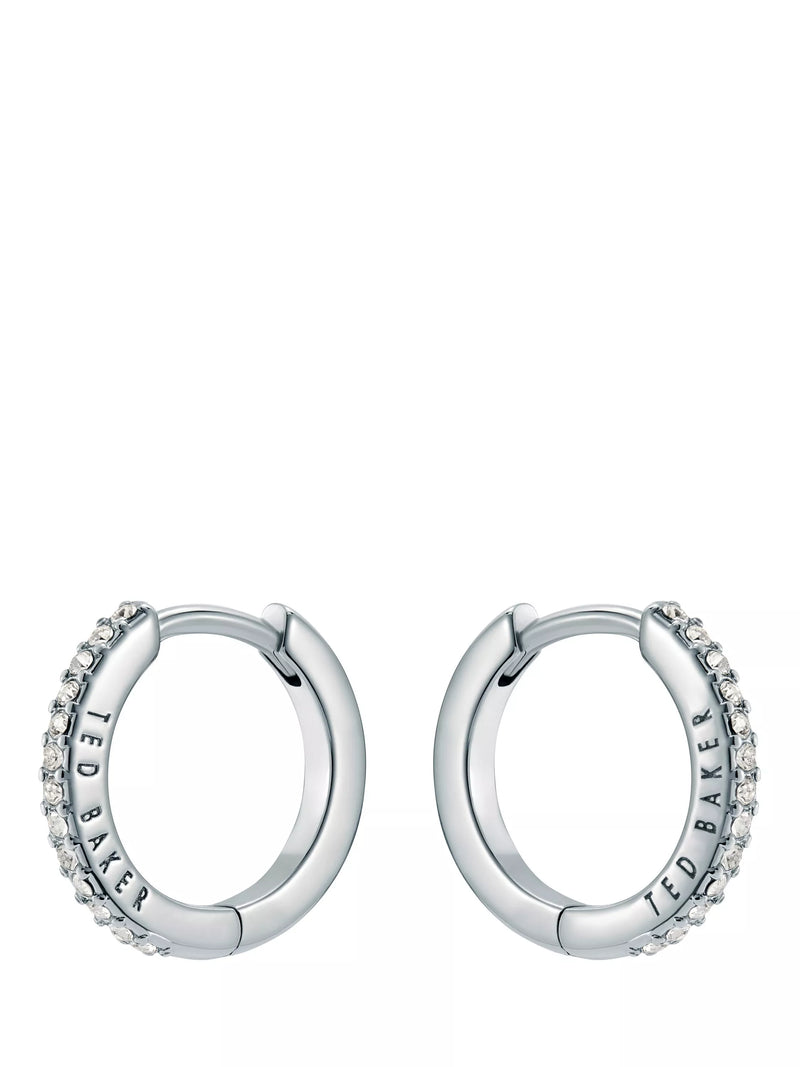 Ted Baker Heplie crystal hoop earrings gold tone, UK version