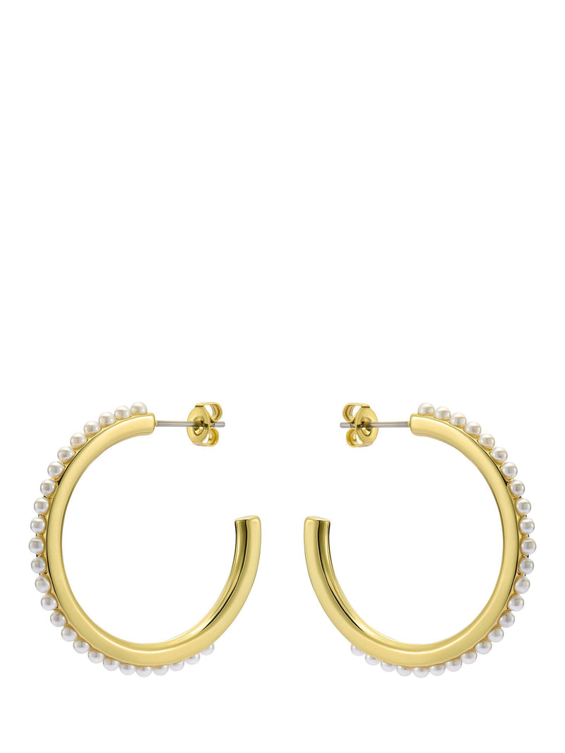 Ted Baker pearl hoop earrings medium, imported from the UK