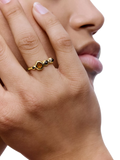 Monica Vinader multi gemstone cluster ring, UK version