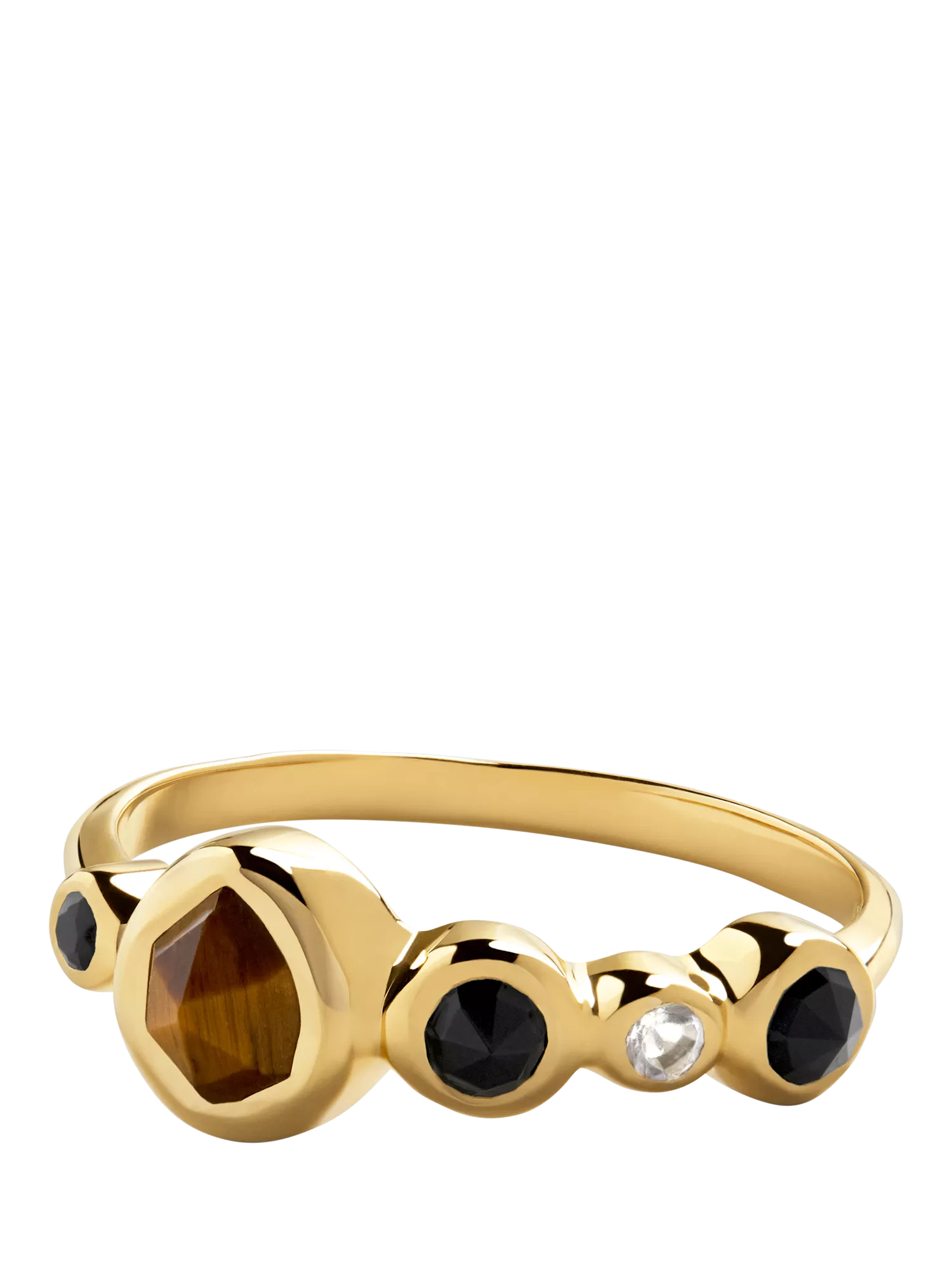 Monica Vinader multi gemstone cluster ring, UK version