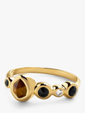 Monica Vinader multi gemstone cluster ring, UK version