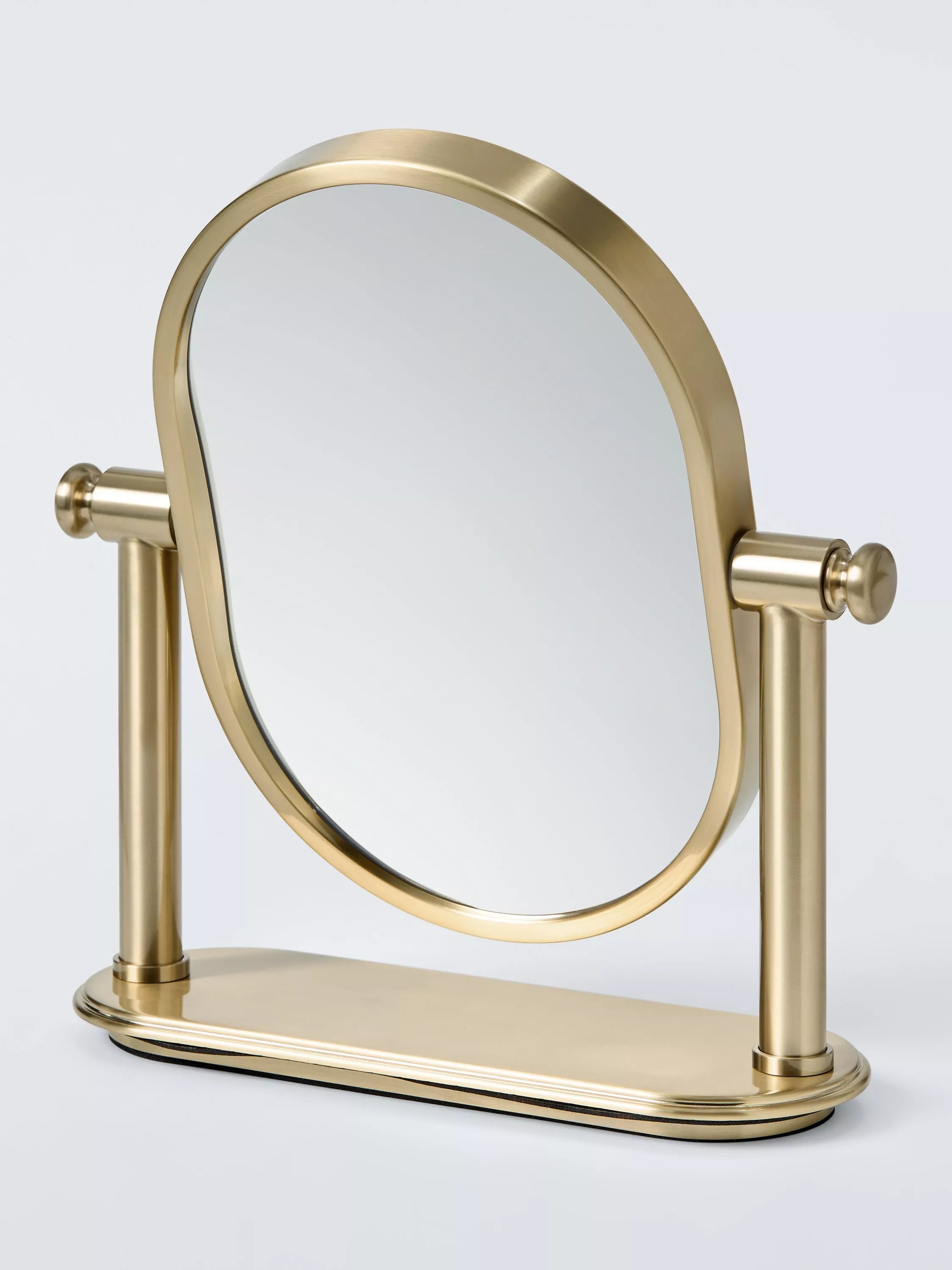 John Lewis Heritage Pedestal Swivel Mirror brass effect freestanding - British product