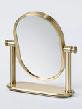 John Lewis Heritage Pedestal Swivel Mirror brass effect freestanding - British product