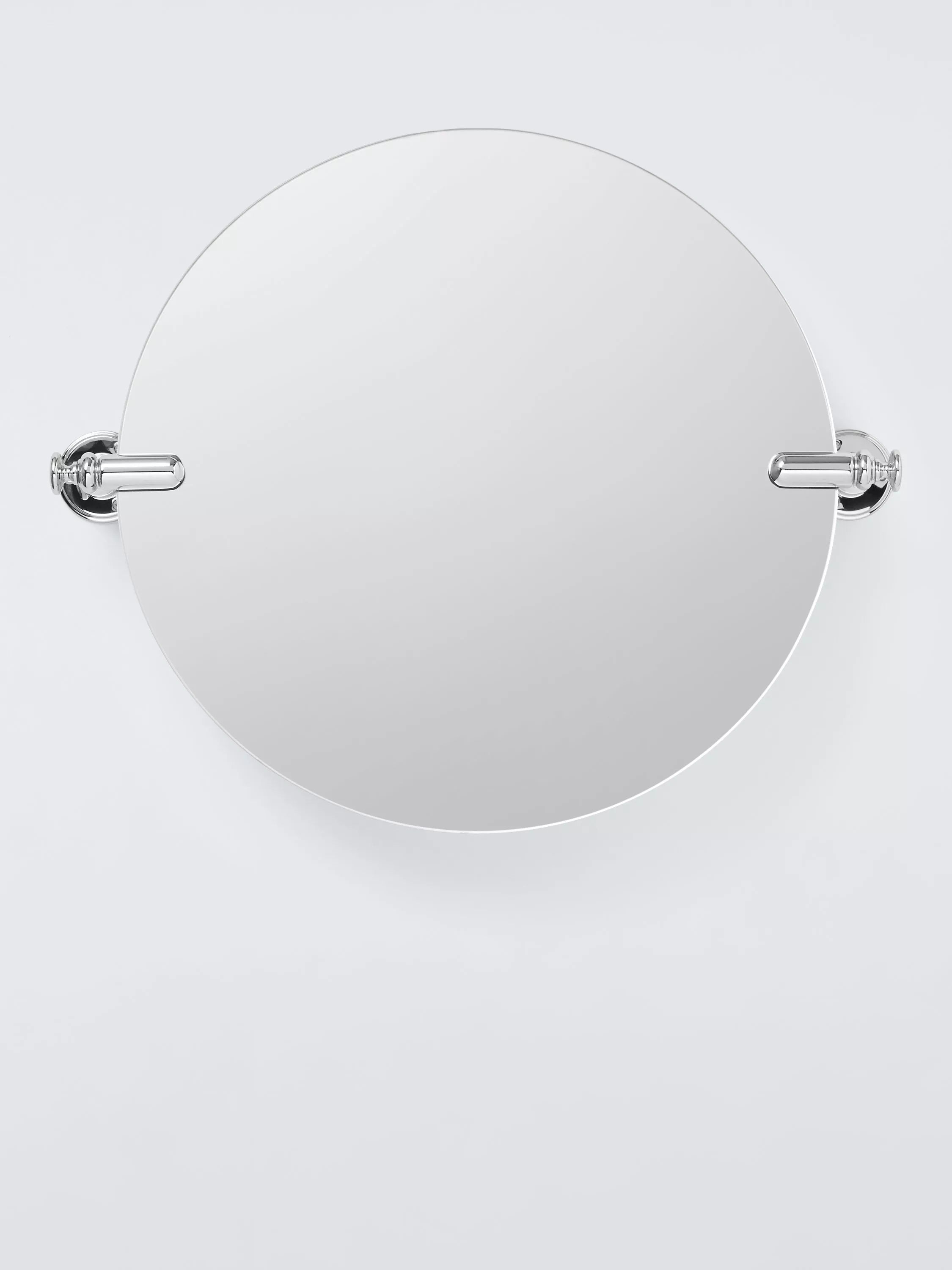 John Lewis Legacy bathroom mirror white chrome round (British brand)