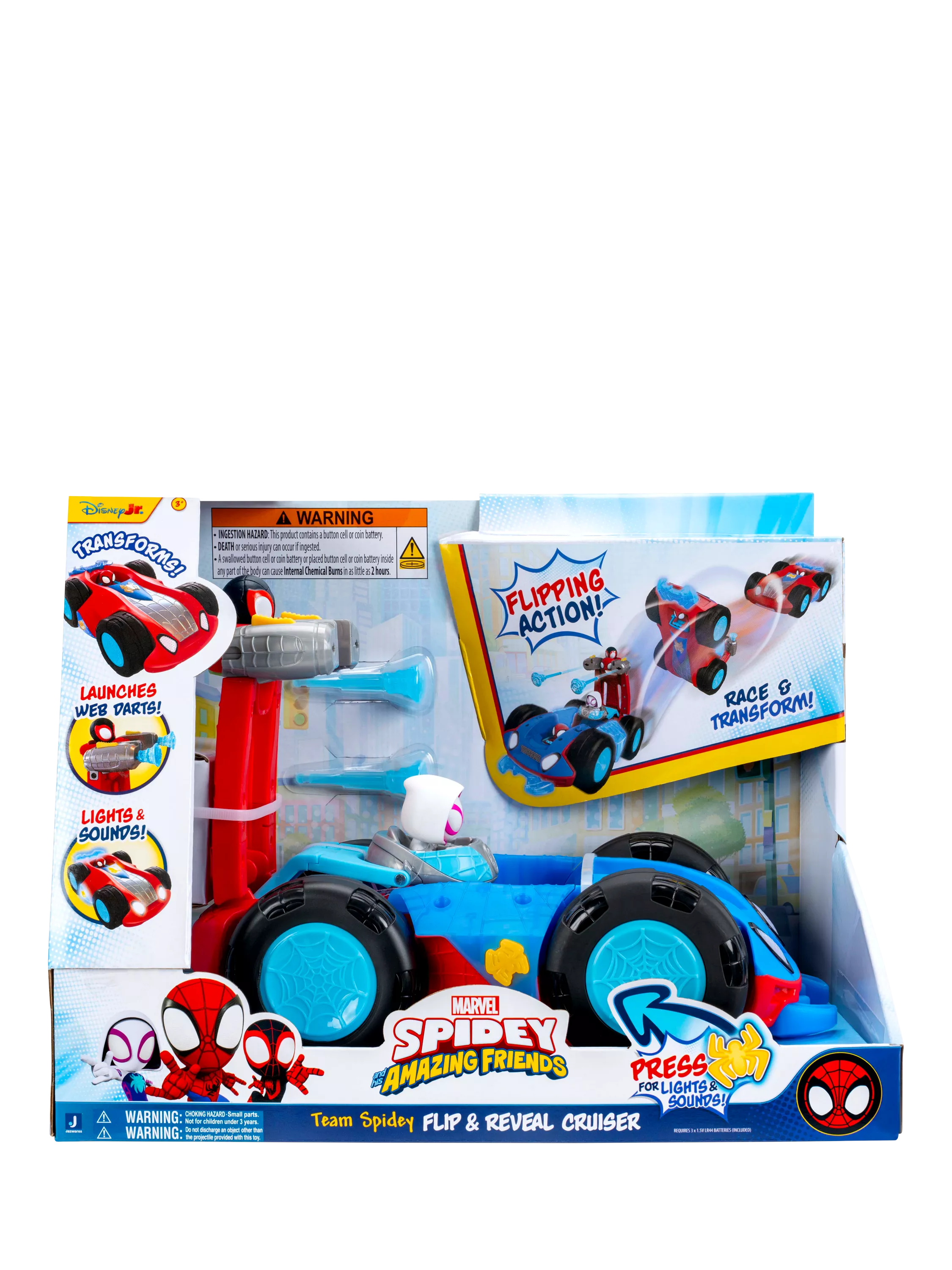 Spidey And His Amazing Friends Flip & Reveal Cruiser, UK version