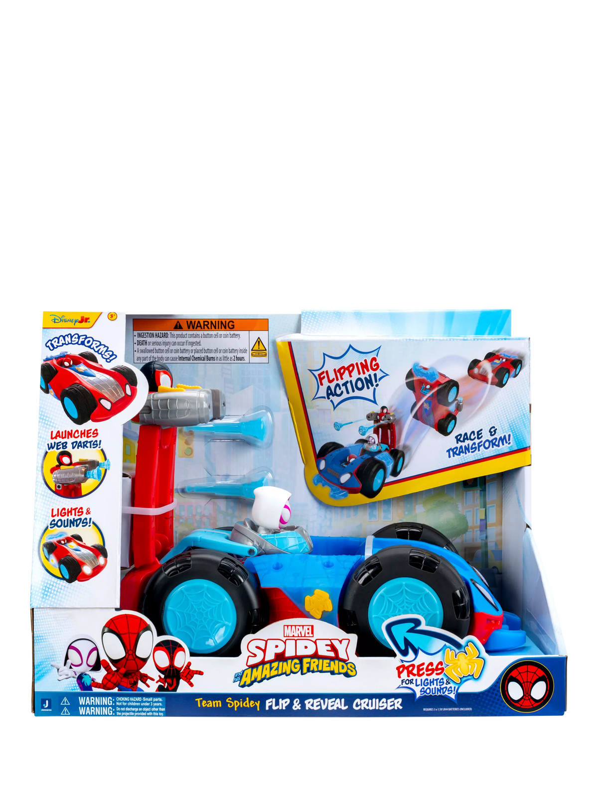 Spidey And His Amazing Friends Flip & Reveal Cruiser, UK version