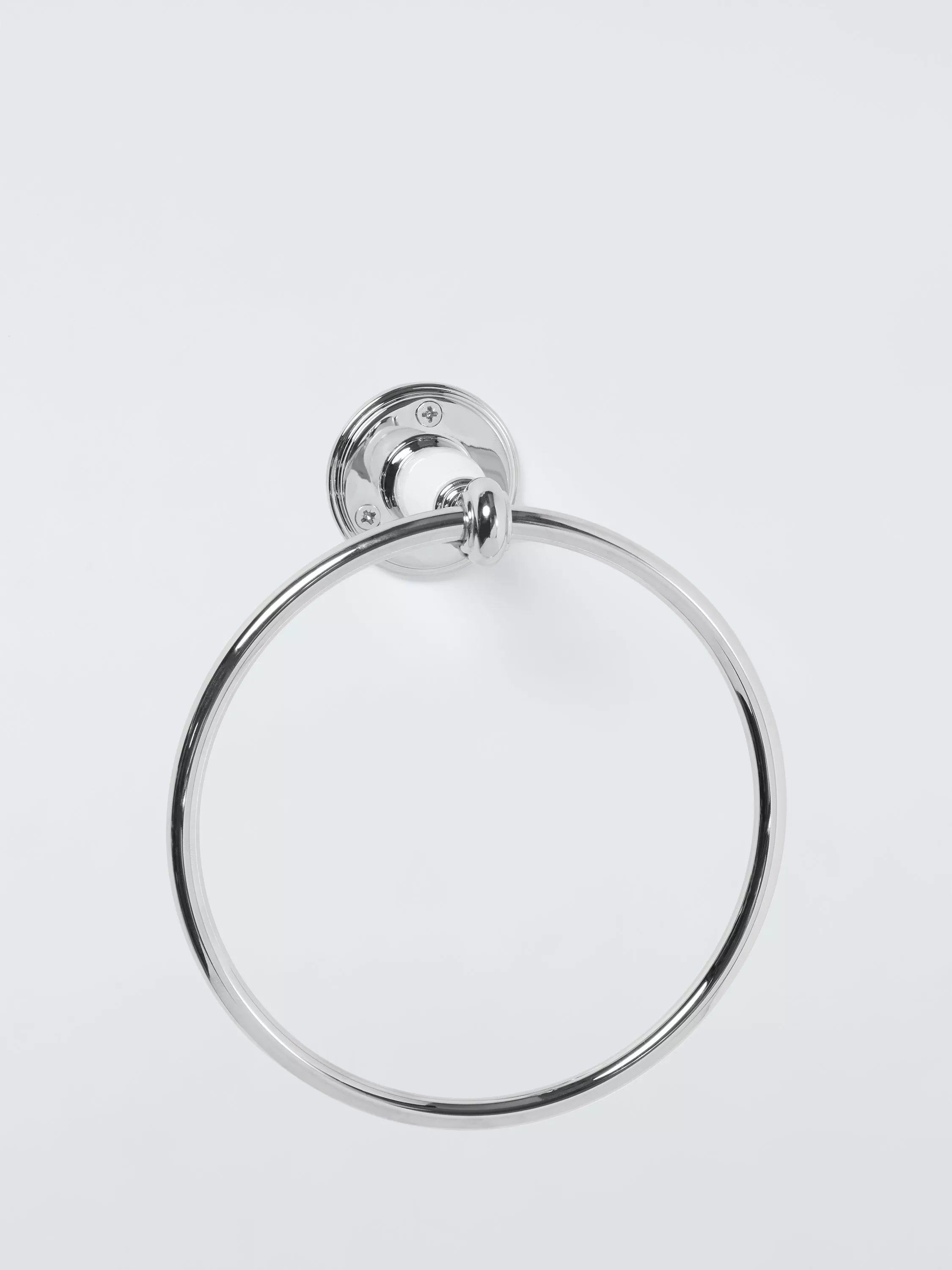 John Lewis Legacy Towel Ring White Chrome, UK version