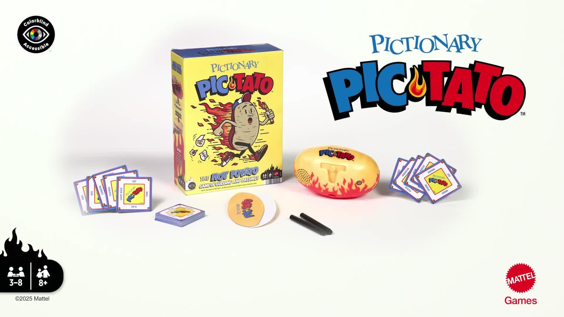 Mattel Pictionary Pic-Tato board game, UK version