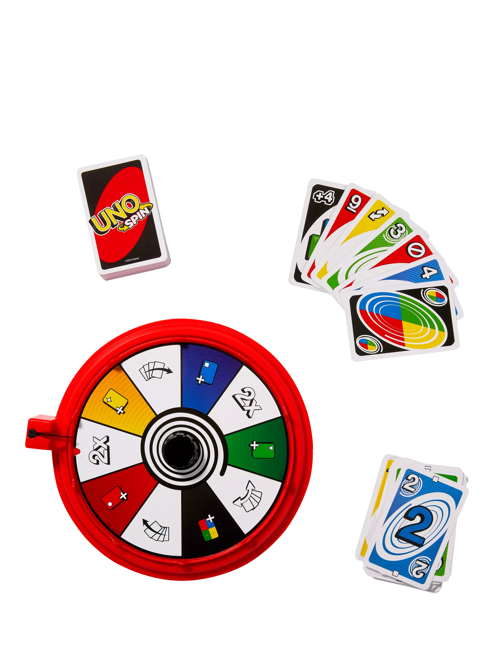 Mattel UNO Spin card game - British product