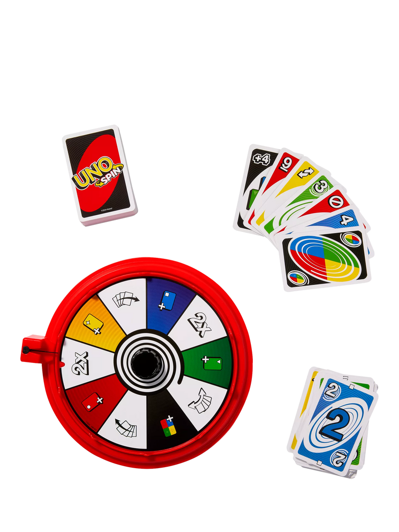 Mattel UNO Spin card game - British product