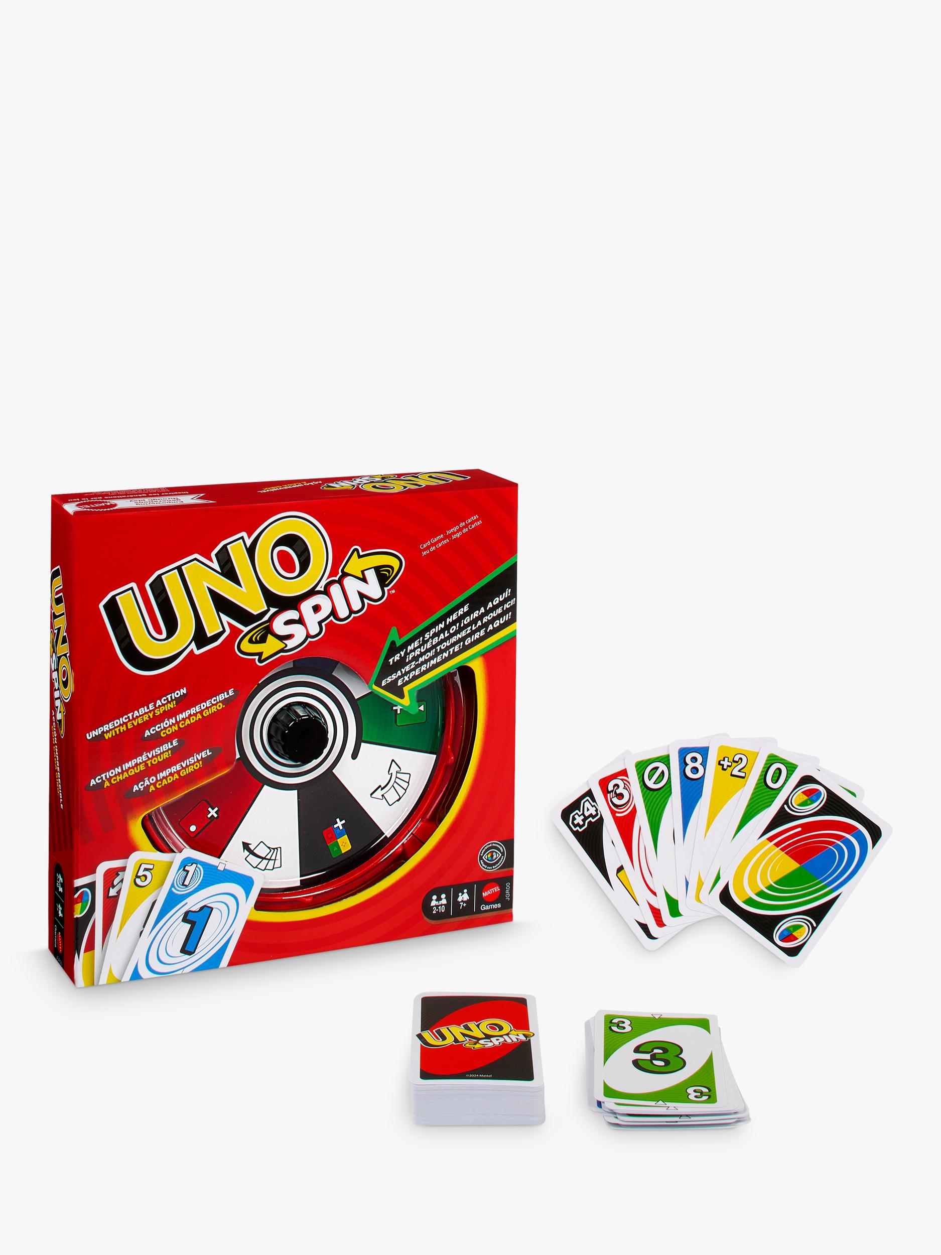 Mattel UNO Spin card game - British product