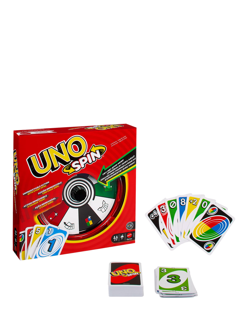 Mattel UNO Spin card game - British product