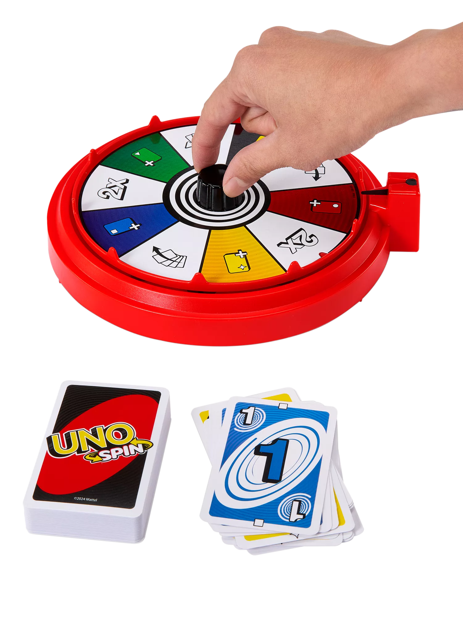 Mattel UNO Spin card game - British product