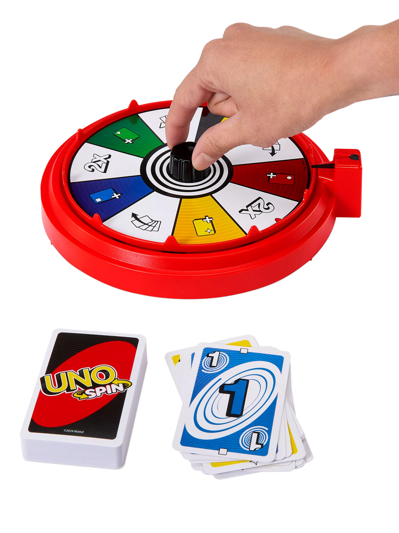 Mattel UNO Spin card game - British product